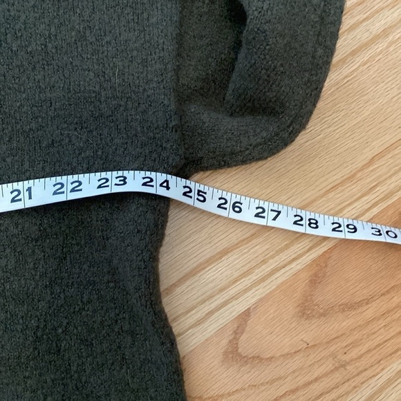 WILLIAM RAST Alpaca blend Cowl Neck Sweater Womens M knit dark green oversized - Picture 8 of 10